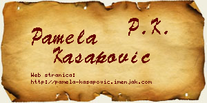 Pamela Kasapović vizit kartica